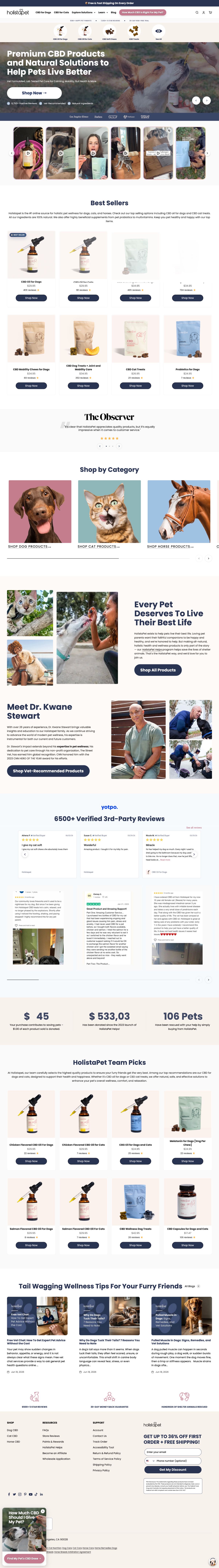 HolistaPet website