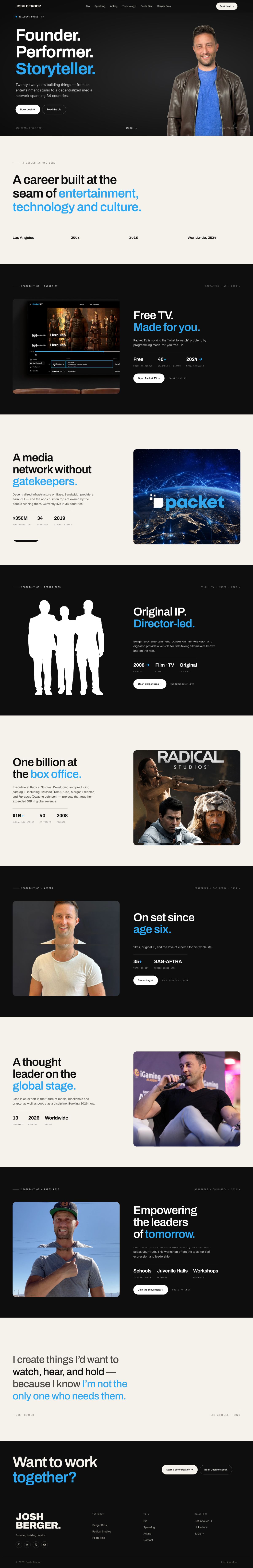 Josh Berger website